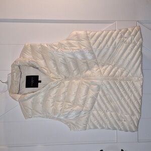 Talbots Cream Puffer Vest